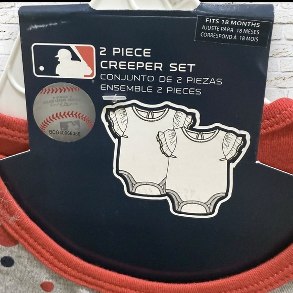 Washington Nationals Baby Creepers NWT - Set of 2 Onesies - Size 18 months - Picture 4 of 4